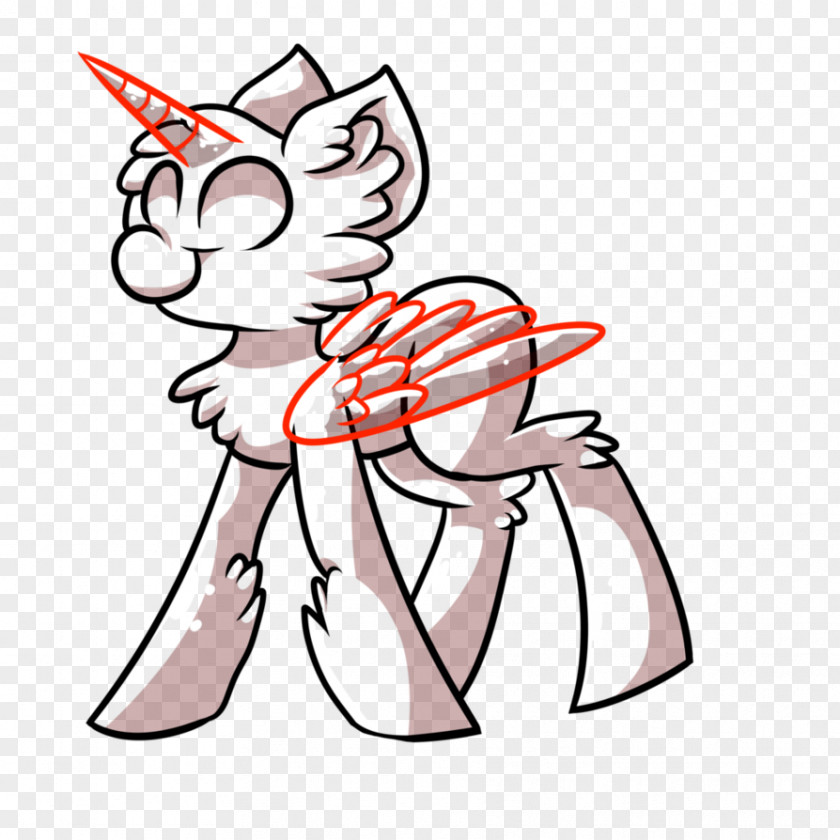 Clarabelle Cow Cat Line Art Pony Drawing PNG