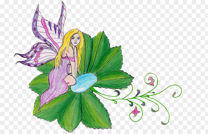 Fairy Floral Design Leaf PNG