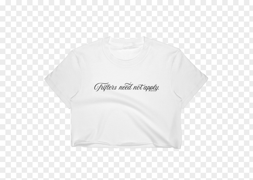 T-shirt Sleeve Crop Top Woman PNG