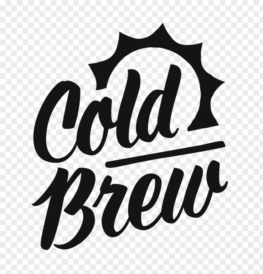 Coffee Cold Brew Logo Iced Brewed PNG