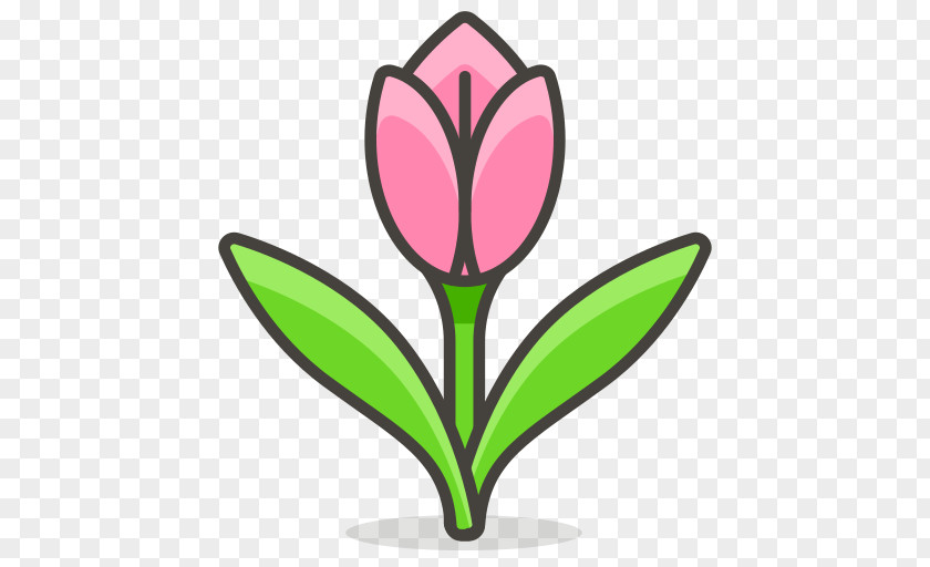 Emoji Tulip Plant Clip Art PNG