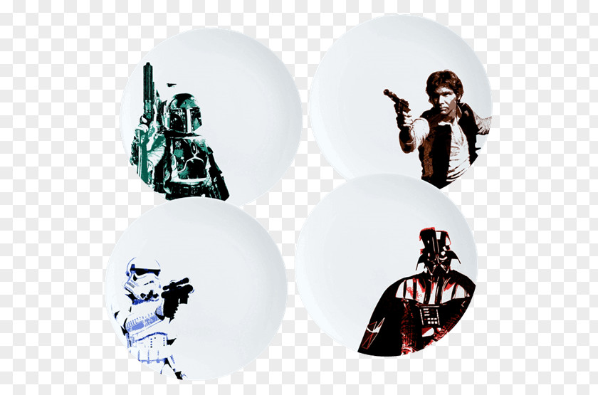 Star Wars Sequel Trilogy Plate Han Solo Ceramic PNG