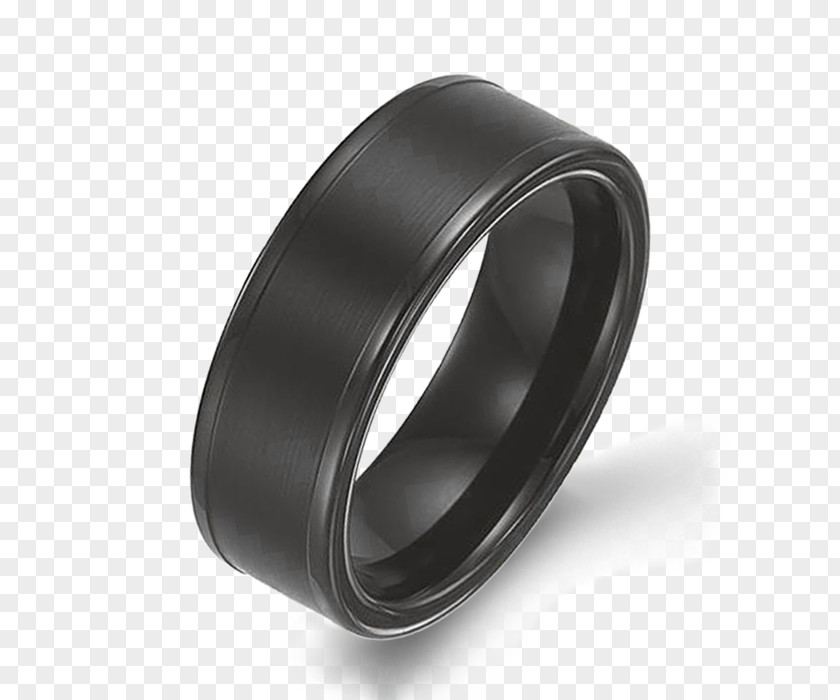Tungsten Wedding Ring Silver PNG