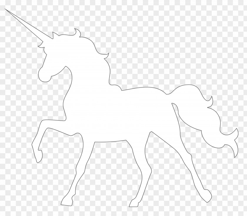Twig Twine Mustang Unicorn Pack Animal Line Art Halter PNG