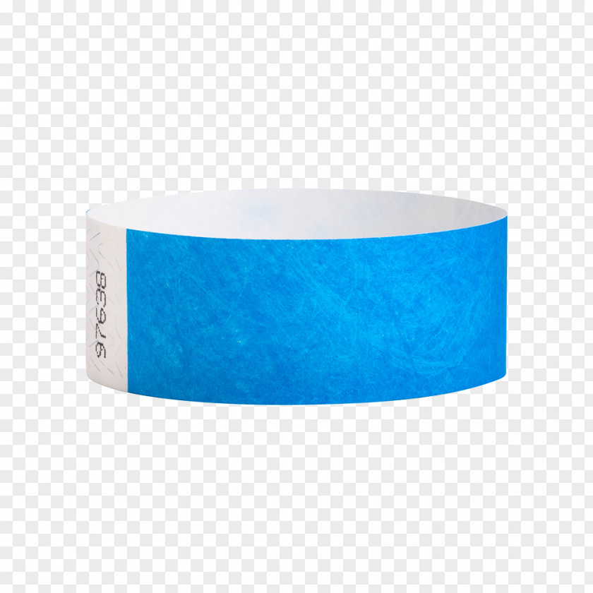 Wristband Paper Tyvek Blue Color PNG
