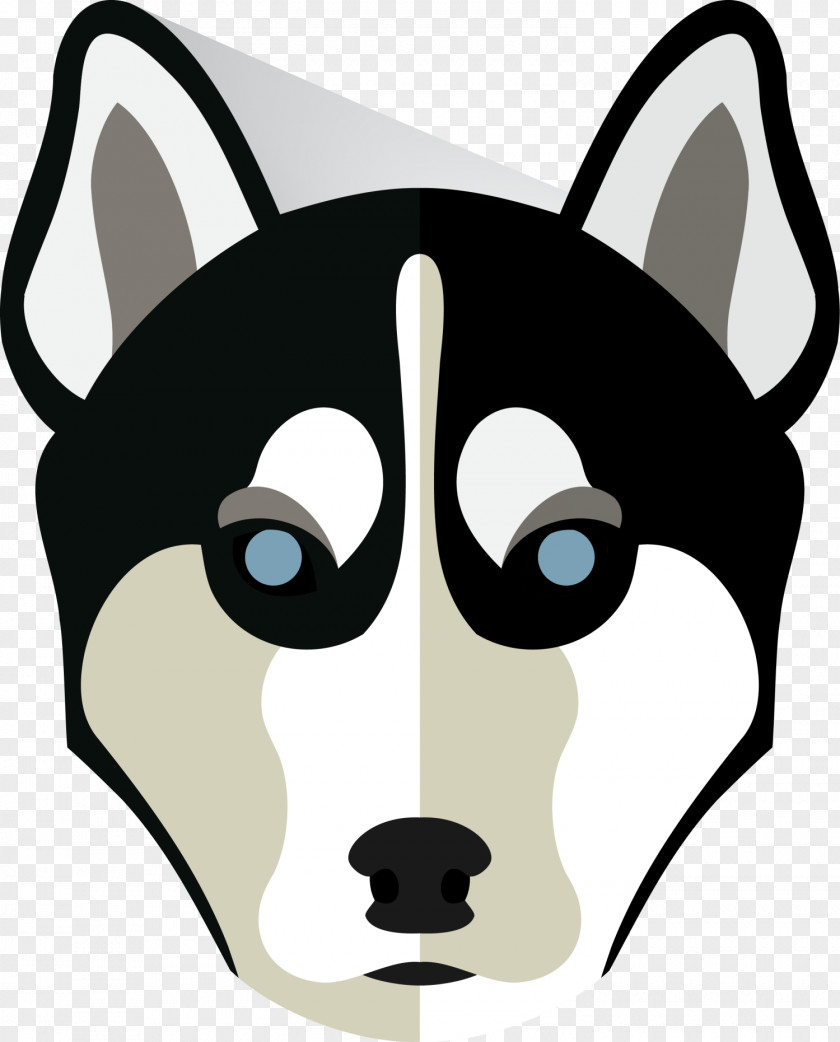 Black Cartoon Husky Siberian Puppy Animal PNG