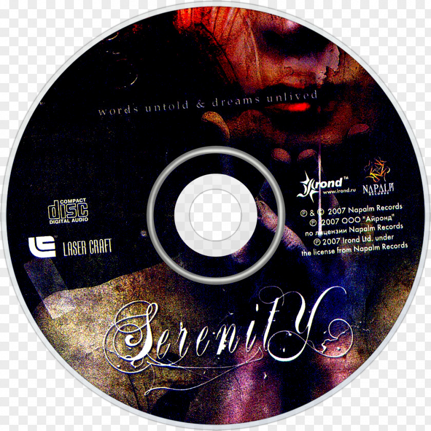 Compact Disc Words Untold & Dreams Unlived Serenity PNG
