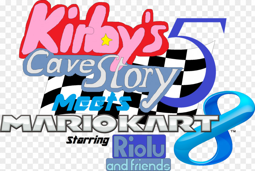 Mario Kart 8 Deluxe Logo Kirby's Adventure PNG