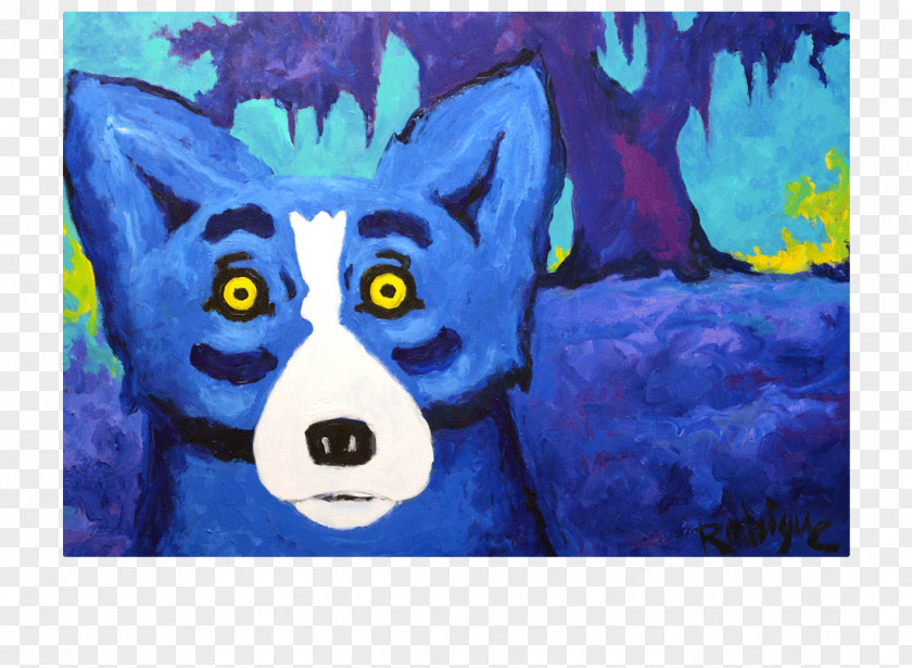Painting Blue Dog Visual Arts Canidae Artist PNG