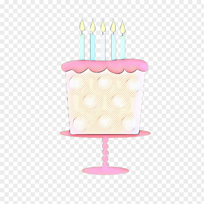 Pastel Baking Pink Birthday Cake PNG