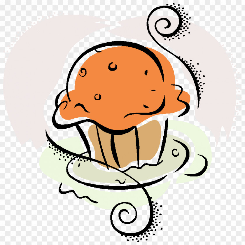 Poppyseed Muffin Cupcake Clip Art PNG