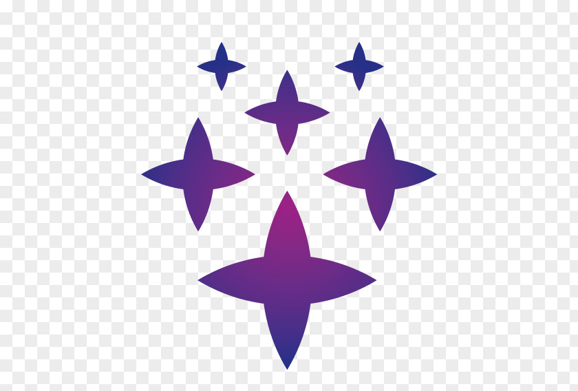 Purple Diamond Irregular Combination PNG