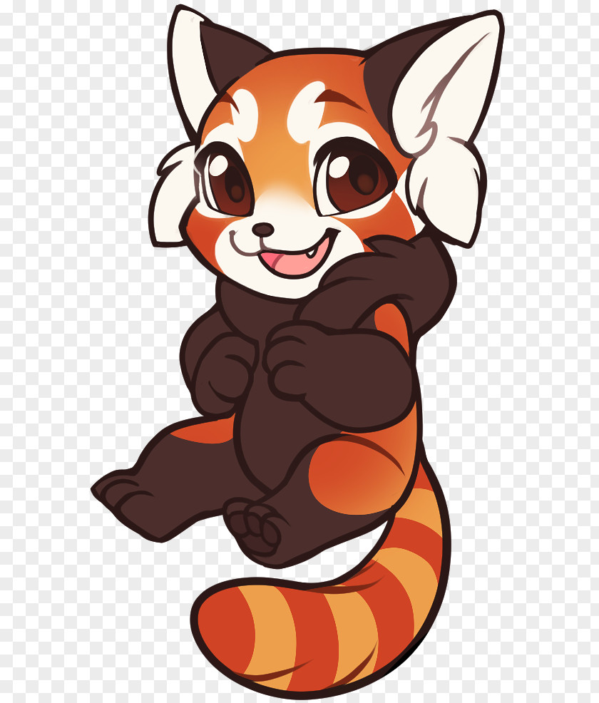 Red Panda Giant Whiskers Sticker Clip Art PNG