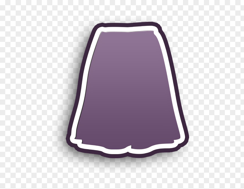 Skirt Black Shape Icon Fashion PNG