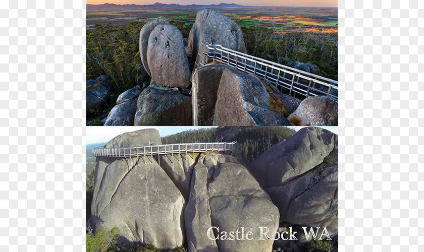 Famous Scenic Spot Castle Rock, Western Australia Granite Skywalk Albany Mount Barker Perth PNG