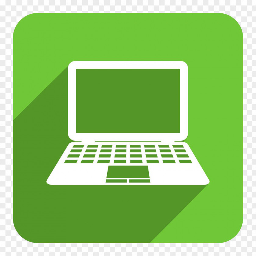 Green Laptop Icon Stock Photography PNG