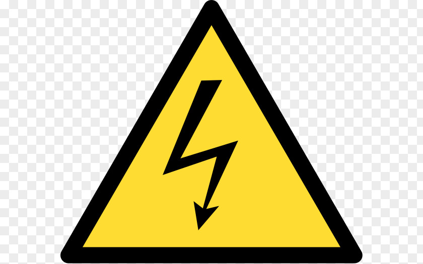 High Voltage Electricity Warning Sign PNG