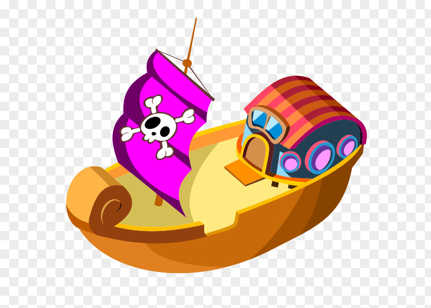 Pirate Ship Material Drawing PNG