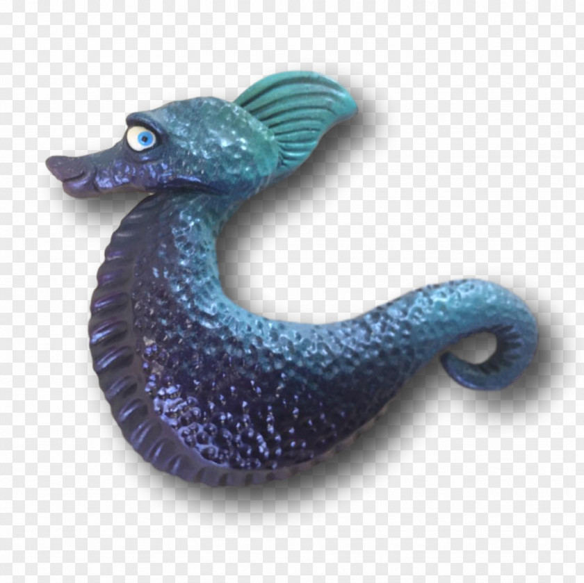 Seahorse Cobalt Blue Turquoise Figurine Microsoft Azure PNG