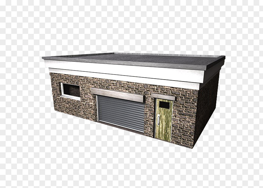 Brick Parking Garage 3D Computer Graphics Modeling Roof Tiles PNG