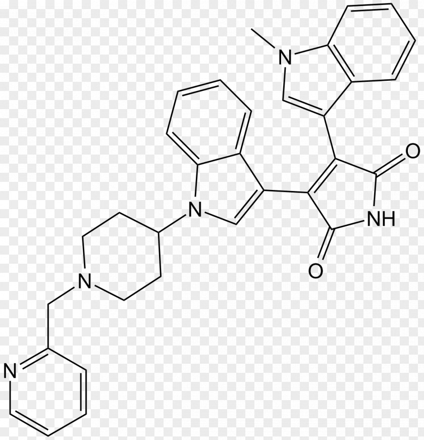 Protein Kinase C Enzastaurin Reaction Inhibitor Enzyme PNG