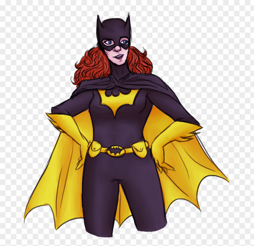 Batgirl Costume Design Cartoon Superhero PNG