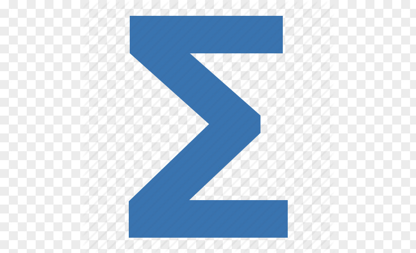 Blue Sum Symbol Desktop Wallpaper PNG