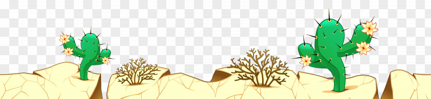 Desert Ground With Cactuses Clipart Picture Clip Art PNG