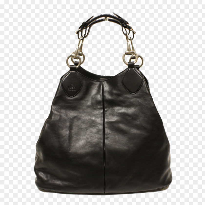 Gucci Logo Hobo Bag Handbag Leather PNG
