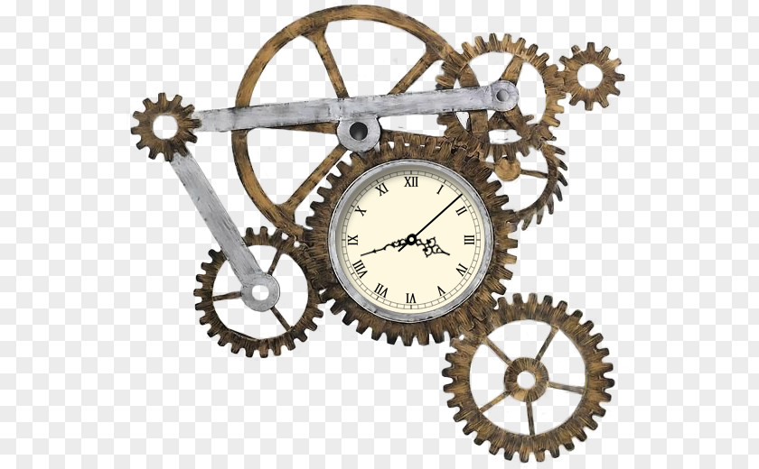 Mechanical Background Clock Face Gear Movement PNG