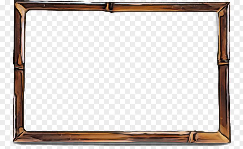 Metal Mirror Frame Gold PNG