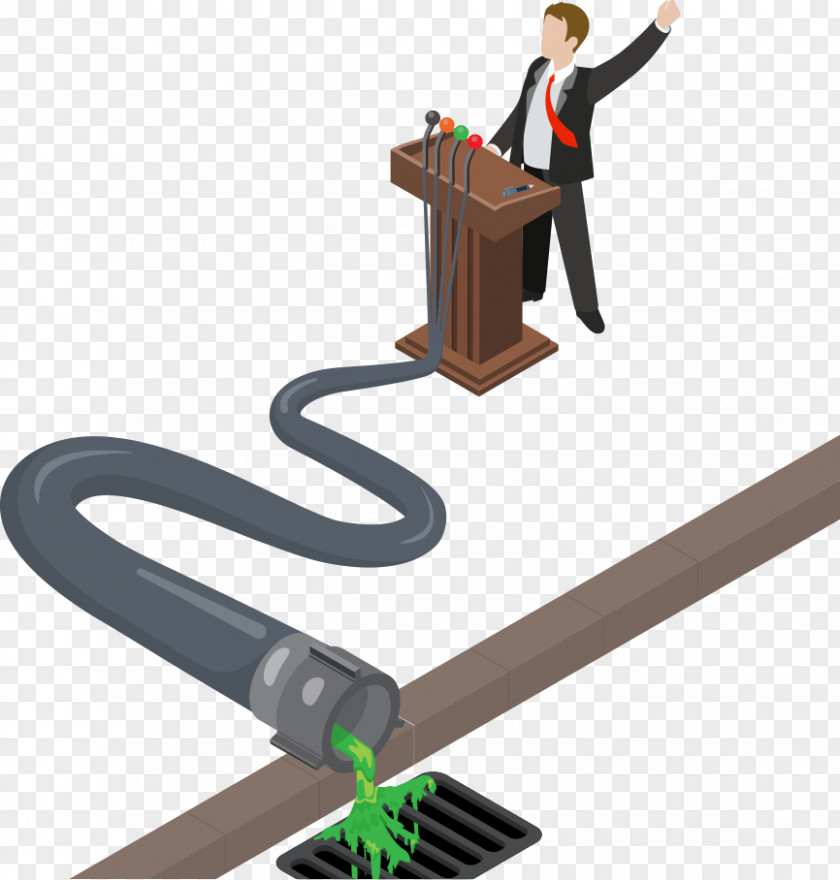 Sewage And Speech Vector Characters Representation Concept Definition Meaning Representative Democracy PNG