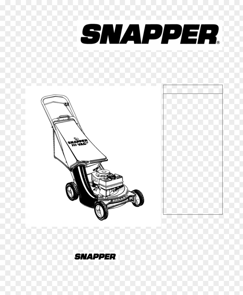 Snapper Inc. Lawn Mowers PNG