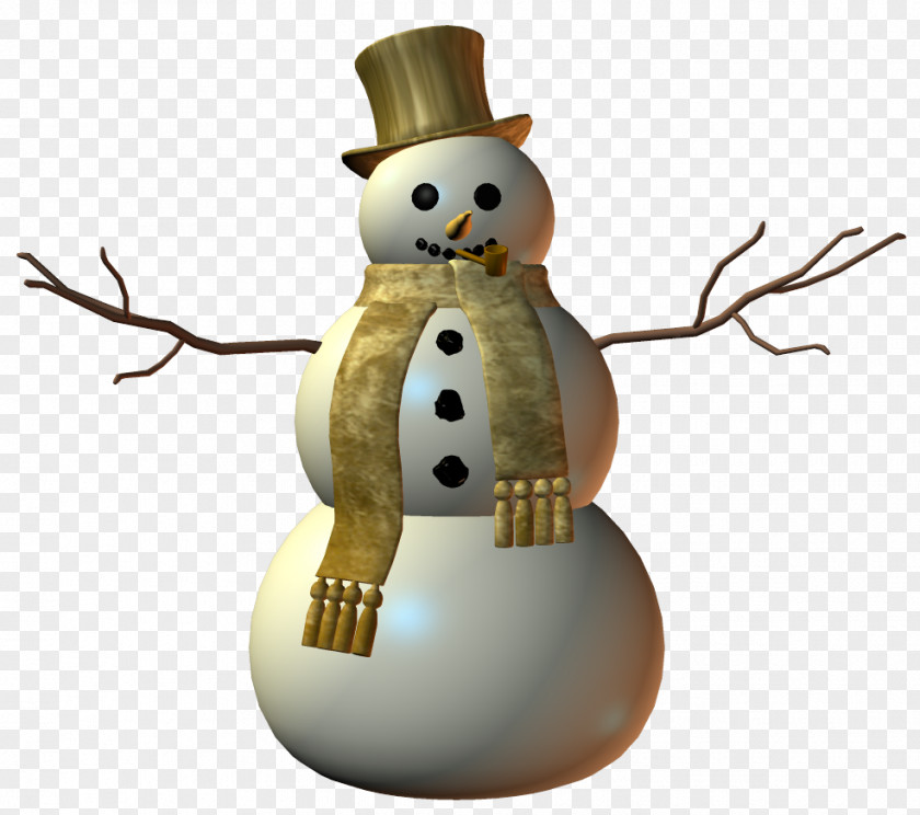 3d Decoration Christmas Ornament Snowman PNG