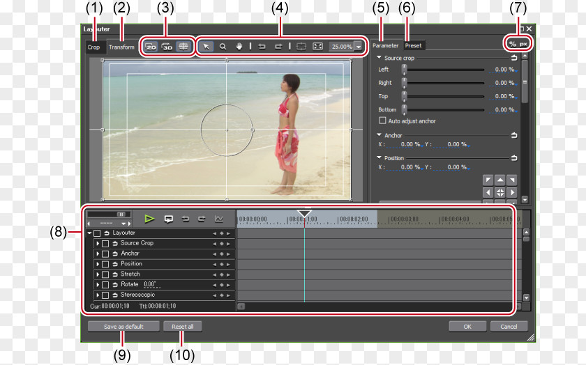Edius Video Color Correction Cropping Grass Valley PNG
