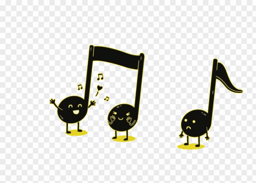 Singing Notes Musical Note Subject PNG