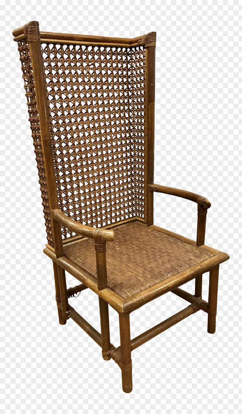 Chair Wicker Rattan Caning Garden Furniture PNG