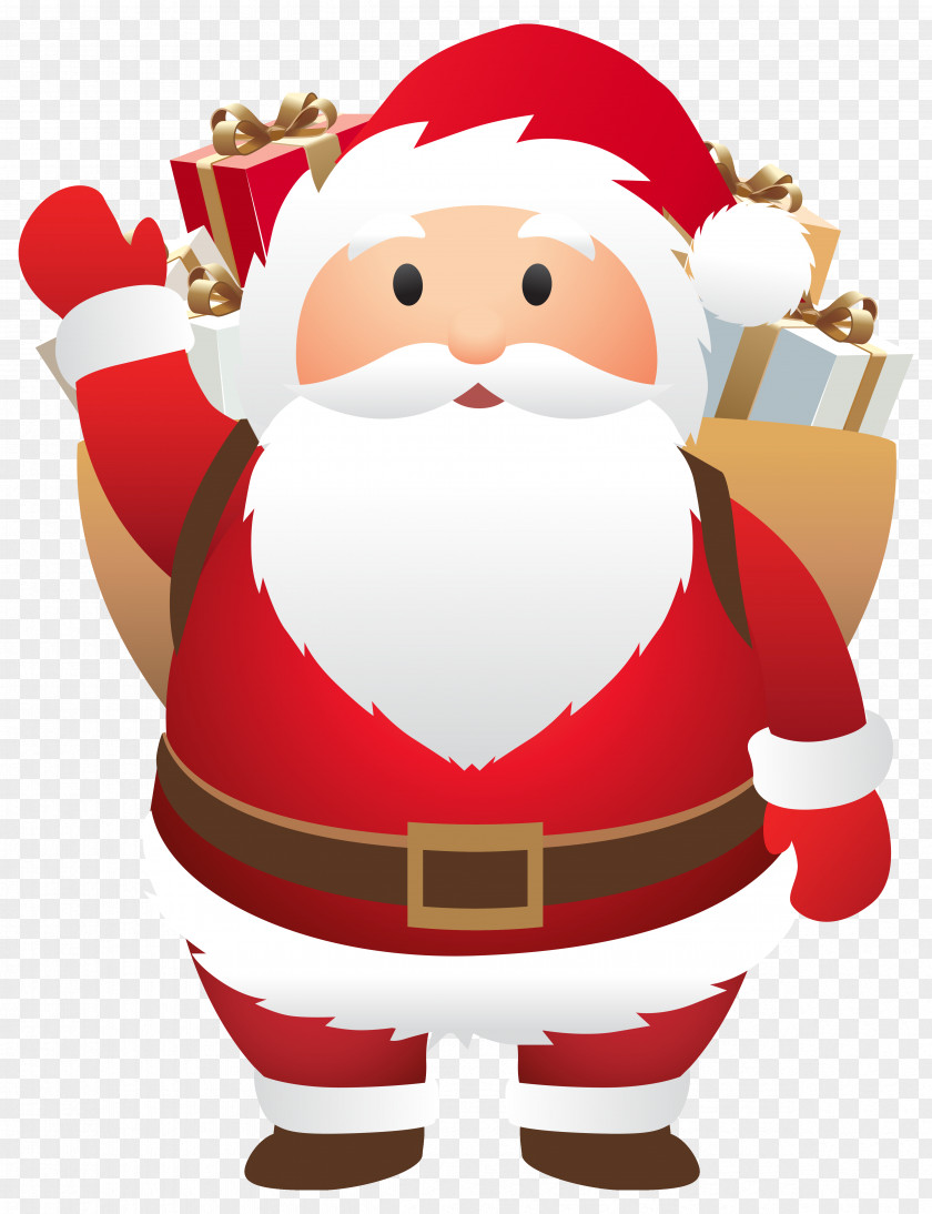 Cute Santa Clipart Image Claus Christmas Clip Art PNG