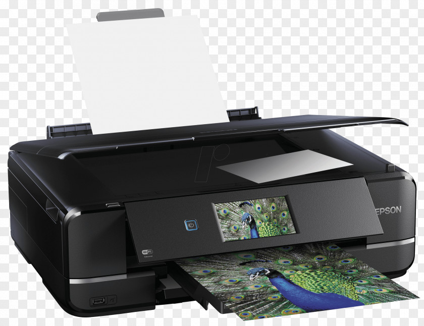 Green Inkjet Multi-function Printer Printing Photography PNG