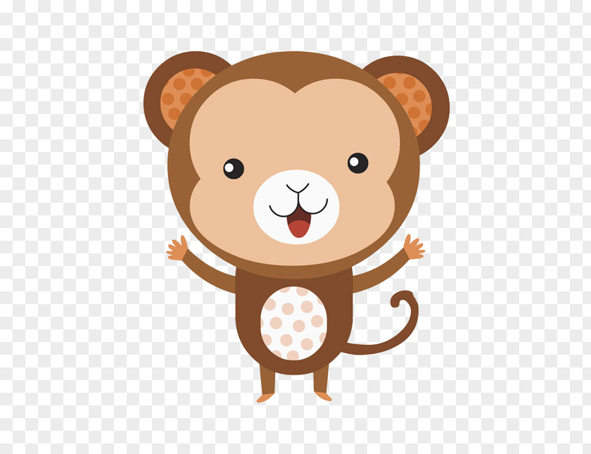 Happy Monkey Gratis Euclidean Vector PNG