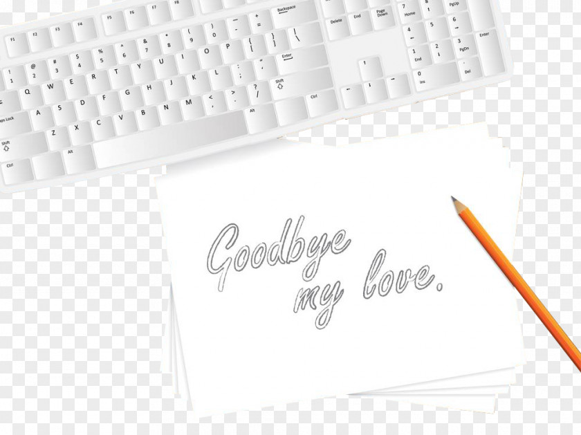 Illustrations Handwritten Goodbye Paper Illustration PNG