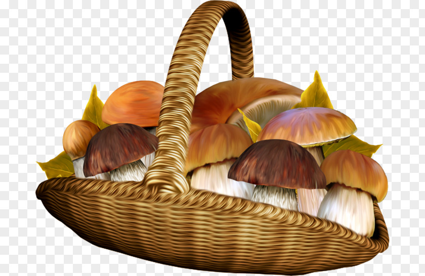 Mushroom Basket Vegetable Shiitake PNG