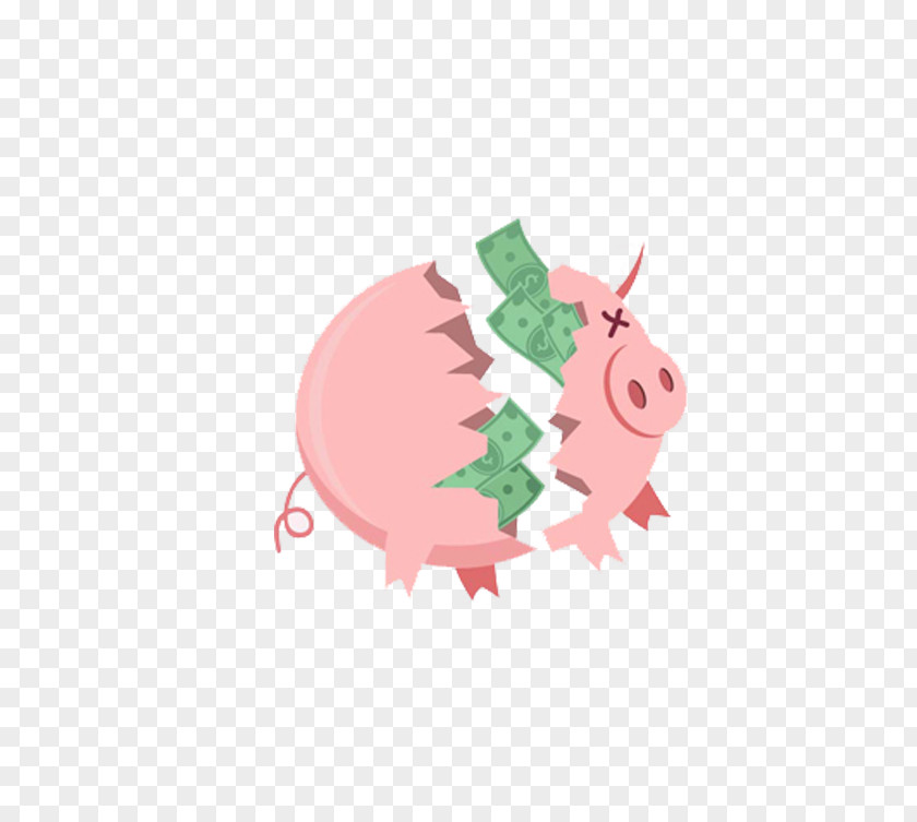 Piggy Bank Domestic Pig Money PNG