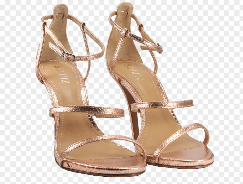 Sandal High-heeled Shoe Party Bronze PNG