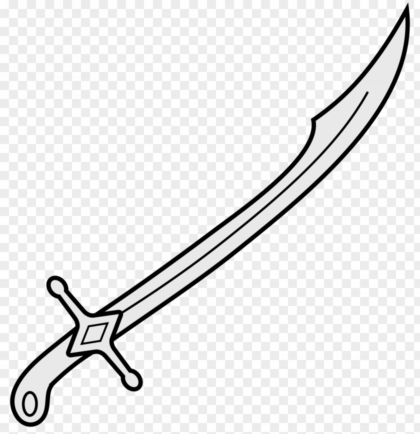 Sword Sabre Heraldry Drawing Clip Art PNG
