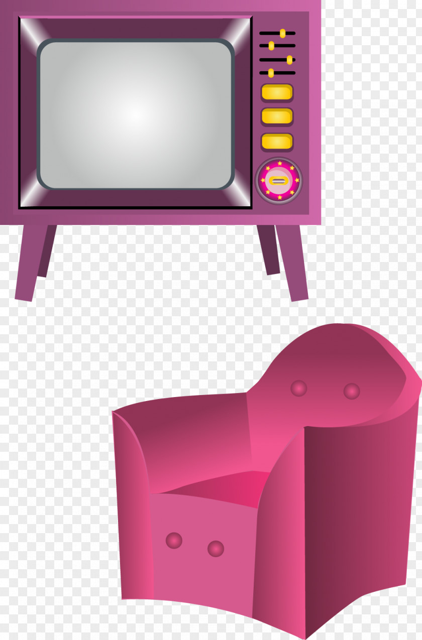 Vector TV Sofa Photos Television Illustration PNG