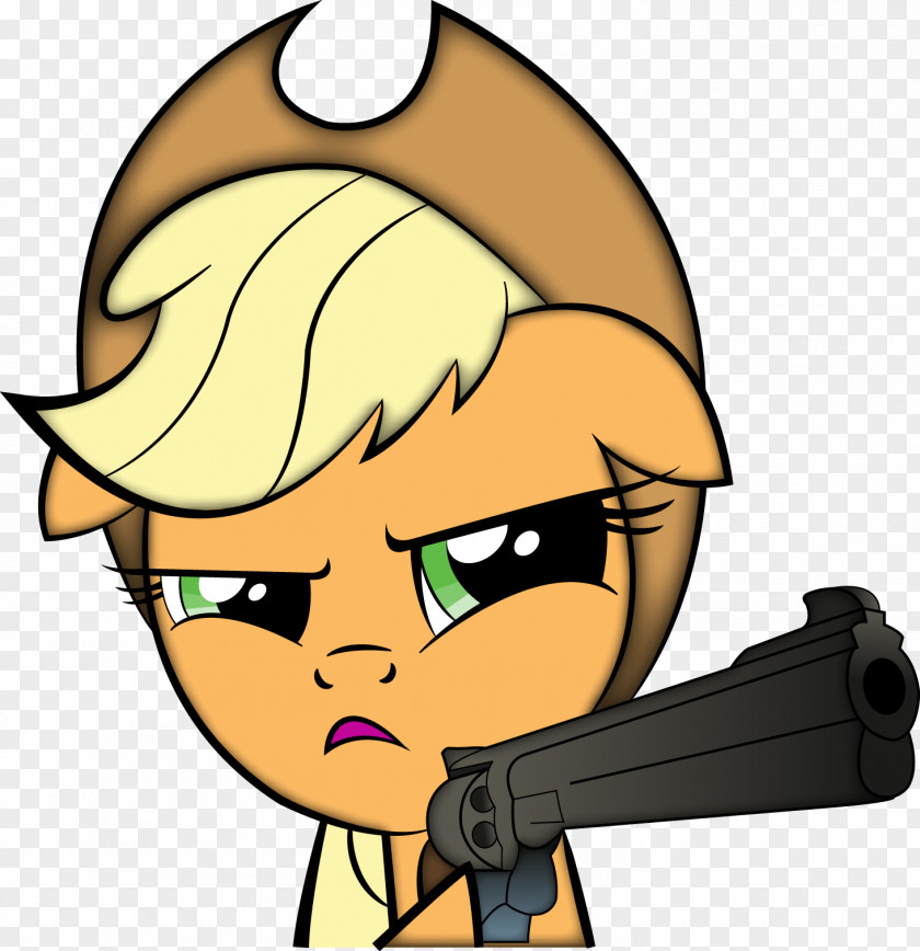 Cartoon Gun Applejack Rarity PNG