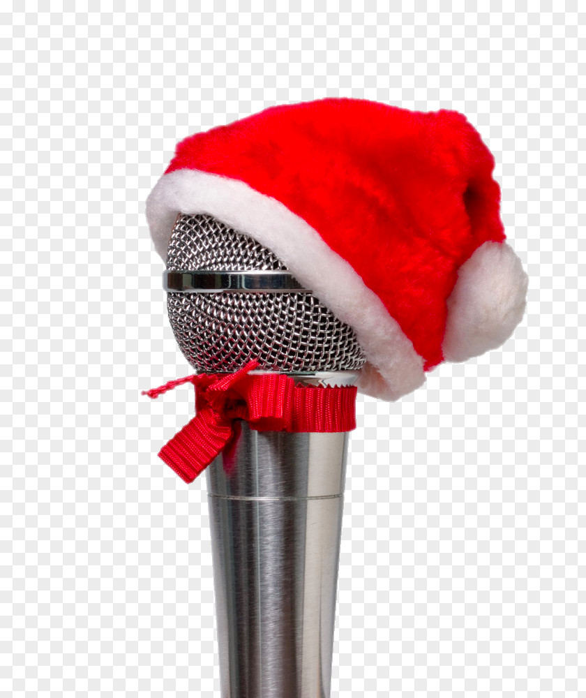 Christmas Hats Microphone Santa Claus Stock Photography Royalty-free PNG