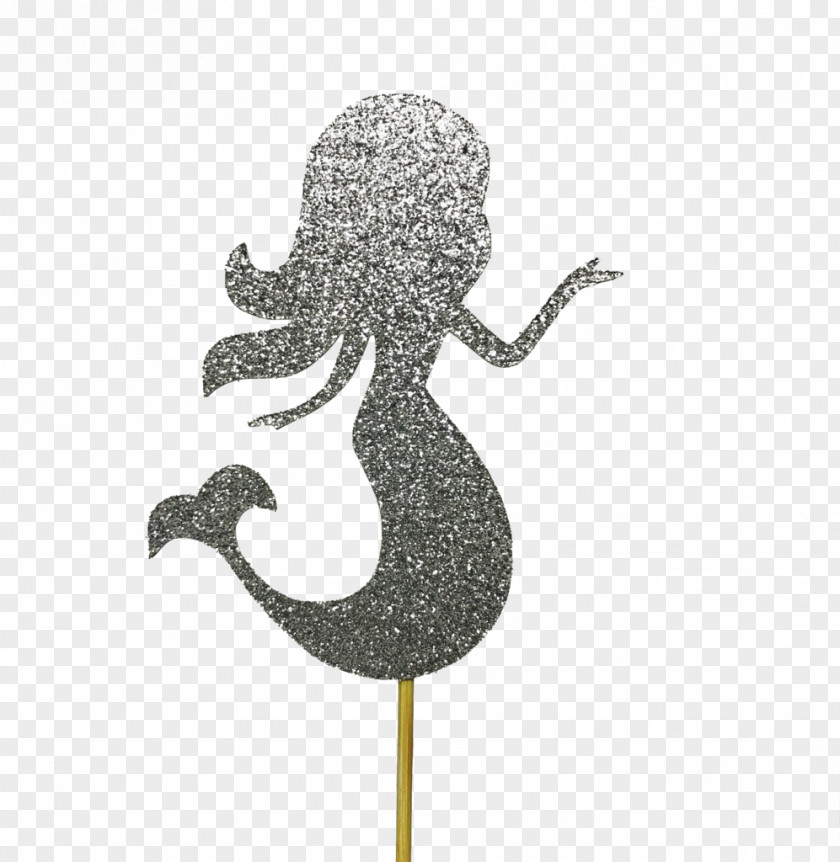 Glitter Mermaid Tail Wedding Cake Topper Cupcake Party PNG
