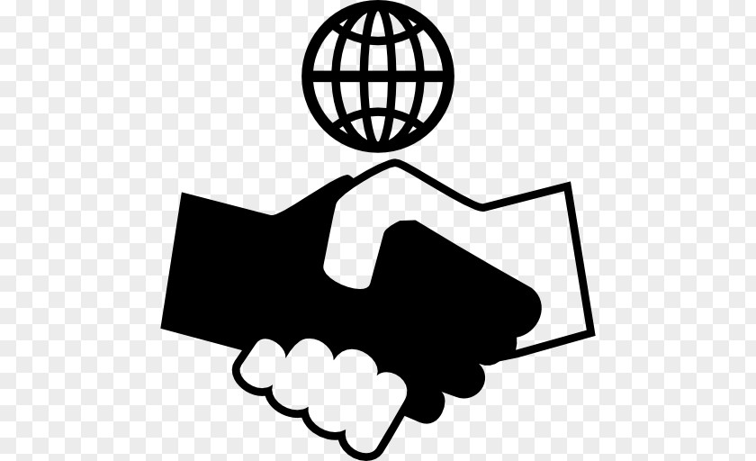 Hand Handshake Black And White Clip Art PNG